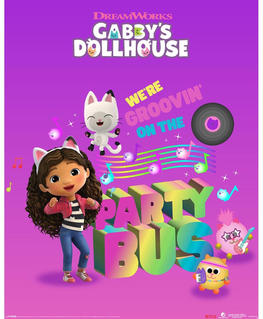Gabby's Doll House Party Bus - plakat