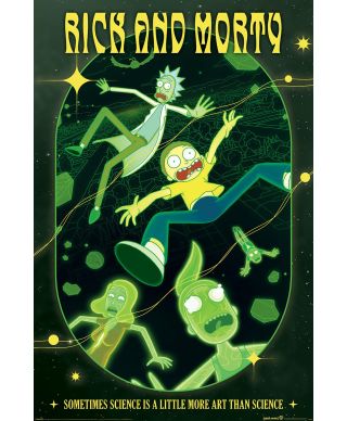 Rick and Morty Rave Rickrival - plakat