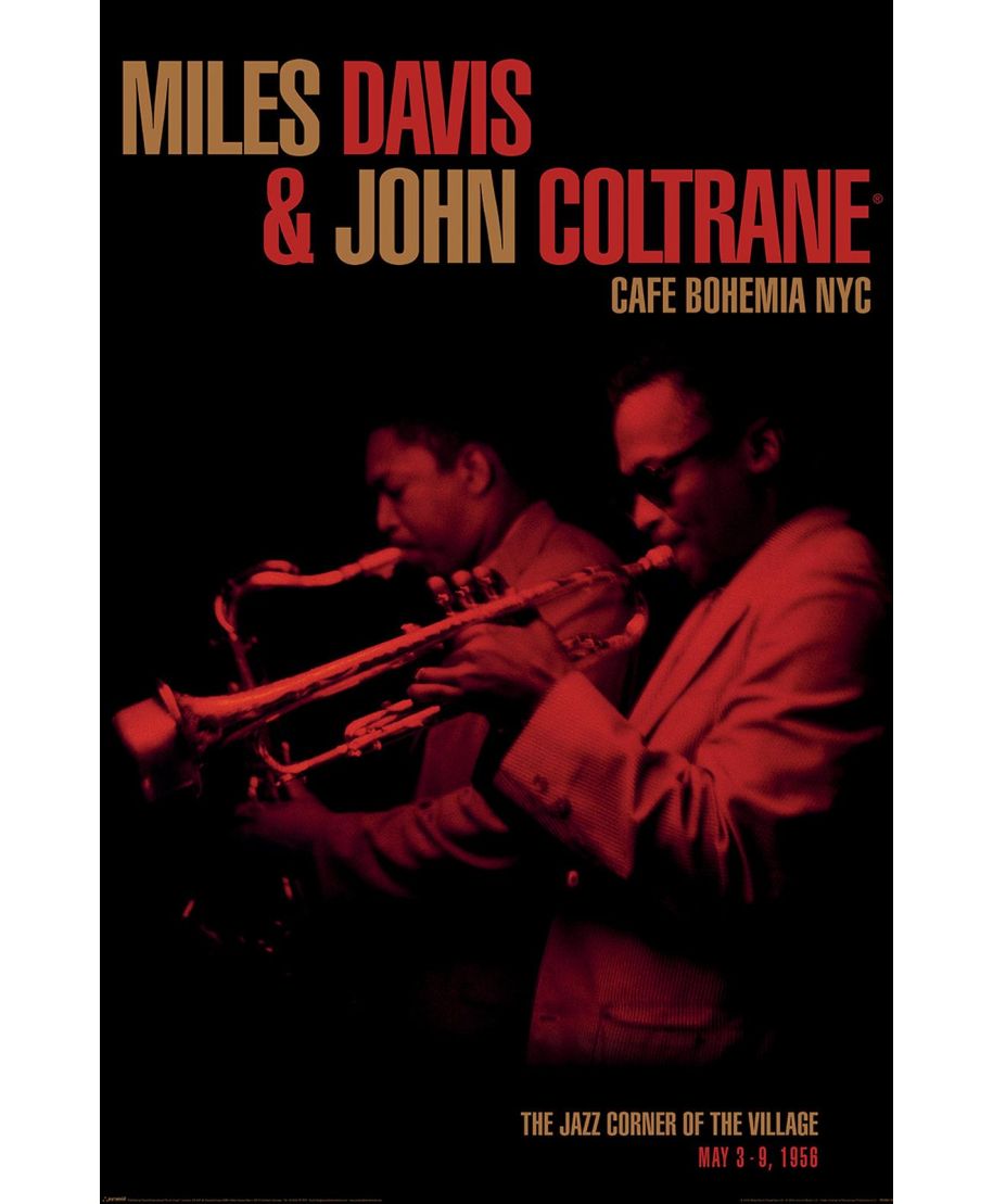 Miles Davis And John Coltrane Cafe Bohemia - plakat Miles Davis And John Coltrane Cafe Bohemia - plakat