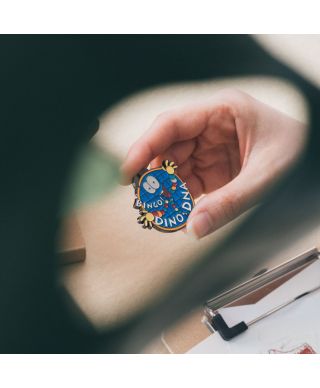 Jurassic Park - zestaw 4 przypinek