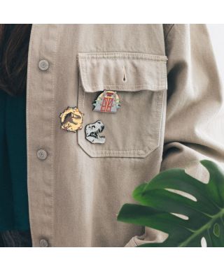 Jurassic Park - zestaw 4 przypinek