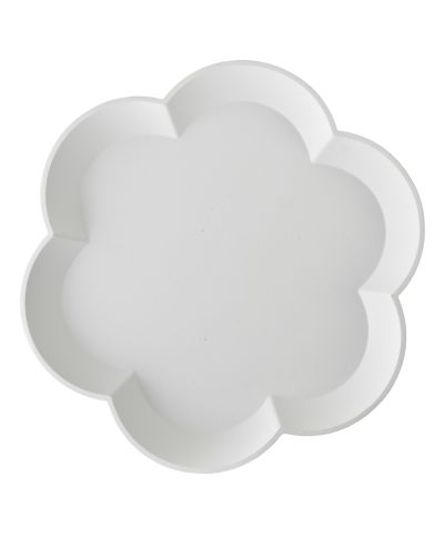 DAZ Patera dekoracyjna 30x30x8cm kwiat biała