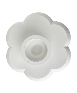 DAZ Patera dekoracyjna 30x30x8cm kwiat biała
