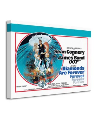 James Bond (Diamonds Are Forever - Circle) - Obraz na płótnie