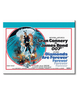 James Bond (Diamonds Are Forever - Circle) - Obraz na płótnie