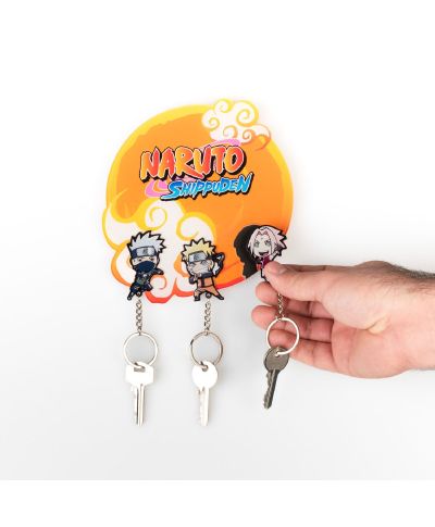 Naruto Shippuden - wieszak na klucze z breloczkami