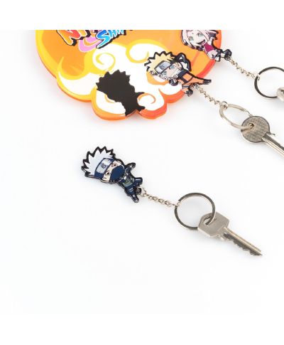 Naruto Shippuden - wieszak na klucze z breloczkami