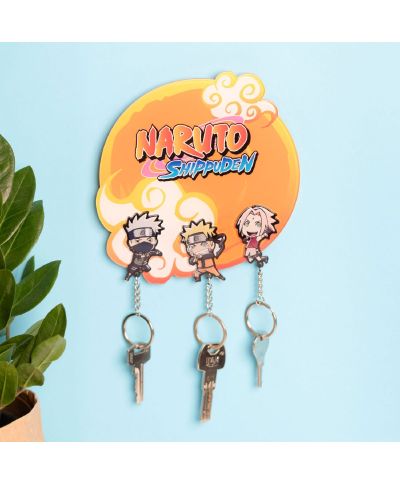 Naruto Shippuden - wieszak na klucze z breloczkami