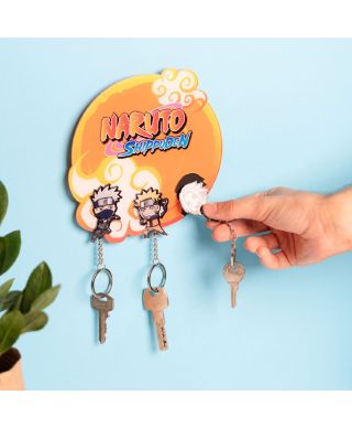 Naruto Shippuden - wieszak na klucze z breloczkami