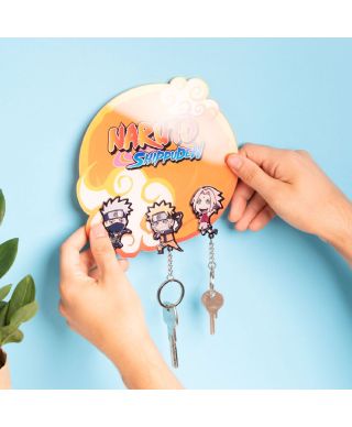 Naruto Shippuden - wieszak na klucze z breloczkami