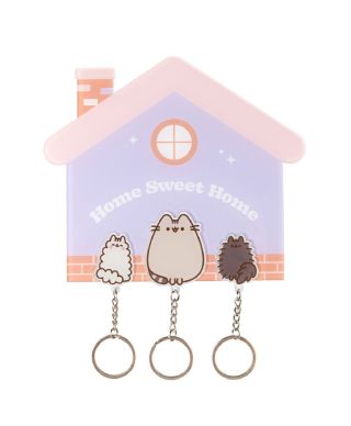 Pusheen - wieszak na klucze z breloczkami
