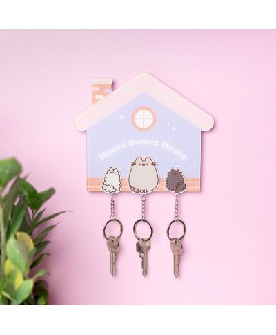 Pusheen - wieszak na klucze z breloczkami