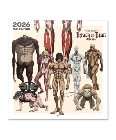 Attack On Titan - kalendarz ścienny 2026