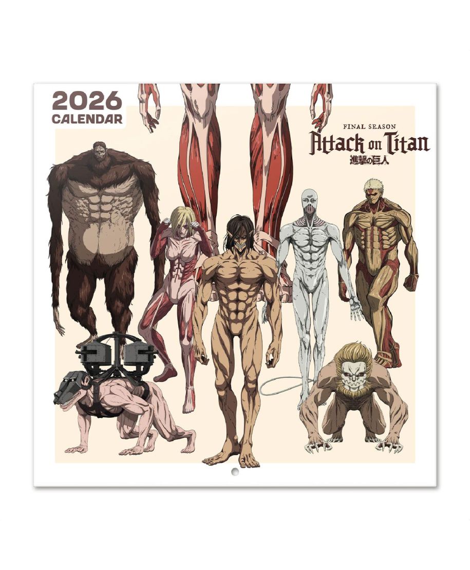 Attack On Titan - kalendarz ścienny 2026