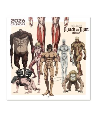 Attack On Titan - kalendarz ścienny 2026