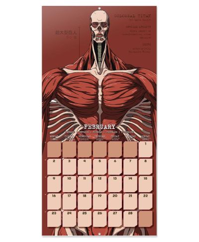 Attack On Titan - kalendarz ścienny 2026