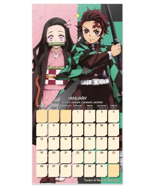 Demon Slayer - kalendarz ścienny 2026