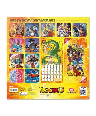 Dragon Ball - kalendarz ścienny 2026