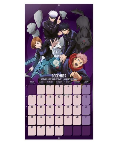 Jujutsu Kaisen - kalendarz ścienny 2026