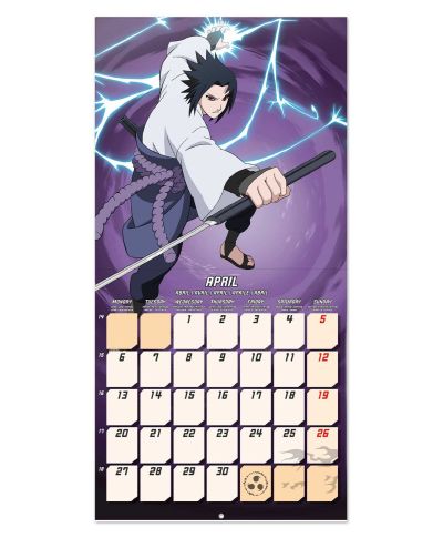 Naruto Shippuden - kalendarz ścienny 2026