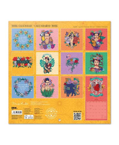 Frida Kahlo - kalendarz ścienny 2026