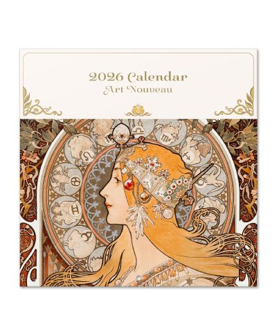 Art Nouveau - kalendarz ścienny 2026