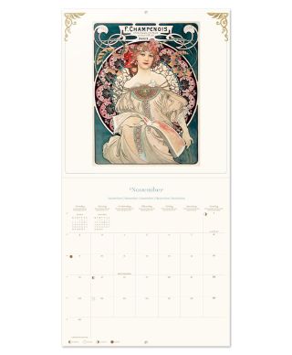 Art Nouveau - kalendarz ścienny 2026