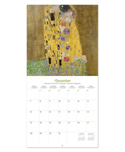 Gustav Klimt - kalendarz ścienny 2026