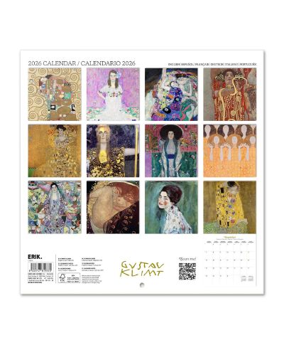 Gustav Klimt - kalendarz ścienny 2026