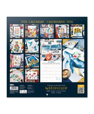 Akwarele - kalendarz ścienny 2026