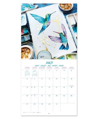 Akwarele - kalendarz ścienny 2026