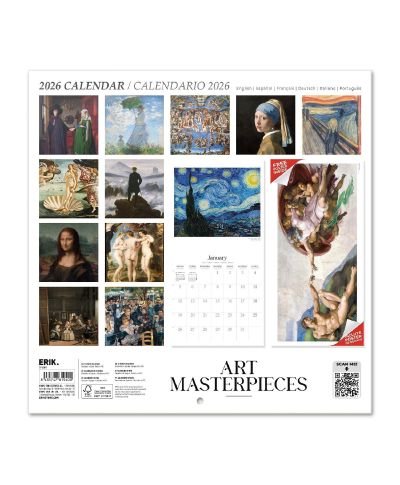 Wielkie Dzieła Sztuki - kalendarz ścienny 2026