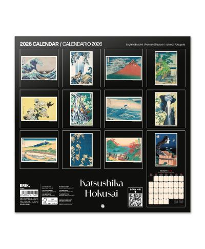 Hokusai - kalendarz ścienny 2026