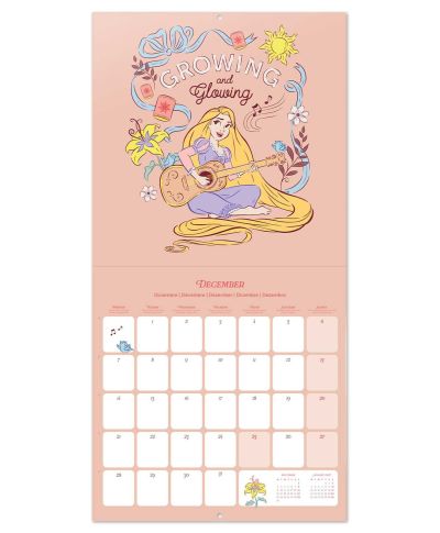 Disney Księżniczki - kalendarz ścienny 2026