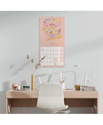 Disney Księżniczki - kalendarz ścienny 2026