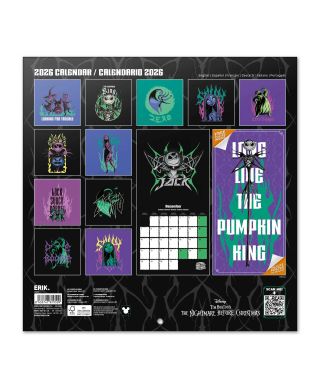 The Nightmare Before Christmas - kalendarz ścienny 2026