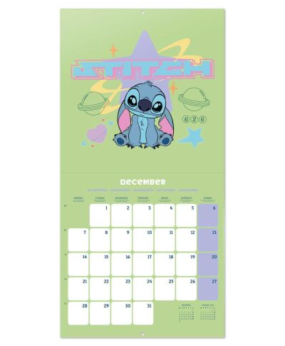 Disney Stitch - kalendarz ścienny 2026