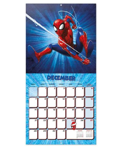 Marvel Spiderman - kalendarz ścienny 2026
