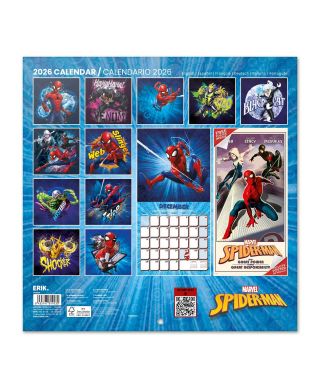 Marvel Spiderman - kalendarz ścienny 2026