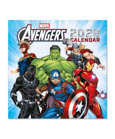 Marvel Avengers - kalendarz ścienny 2026