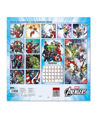 Marvel Avengers - kalendarz ścienny 2026