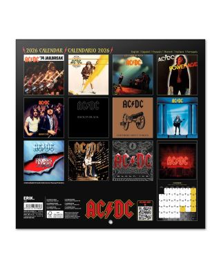 AC/DC - kalendarz ścienny 2026