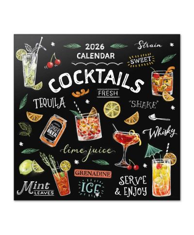 Koktajle i Drinki Przepisy - kalendarz ścienny 2026