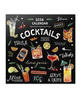 Koktajle i Drinki Przepisy - kalendarz ścienny 2026