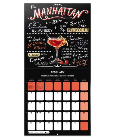 Koktajle i Drinki Przepisy - kalendarz ścienny 2026