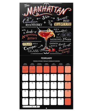 Koktajle i Drinki Przepisy - kalendarz ścienny 2026