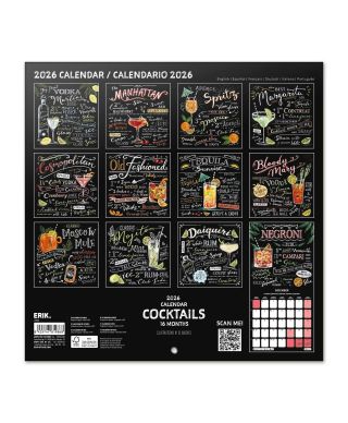 Koktajle i Drinki Przepisy - kalendarz ścienny 2026