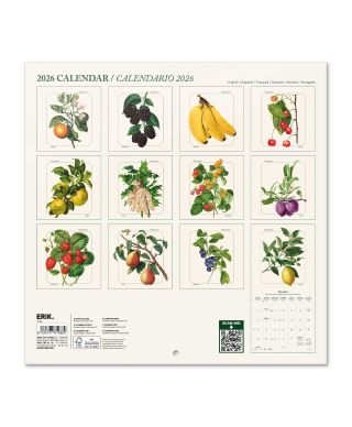 Owoce - kalendarz ścienny 2026