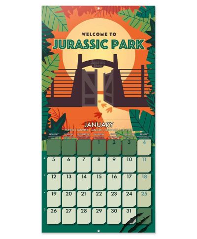 Jurassic Park - kalendarz ścienny 2026