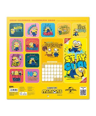 Minionki - kalendarz ścienny 2026